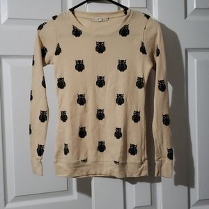 Forever 21 Owl Thermal Top